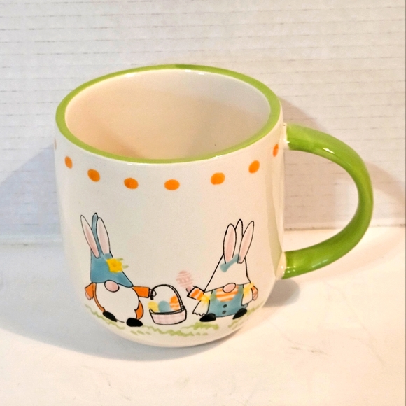 Lang by Design Easter Egg Bunny Ears Gnome Oversize Coffee Tea Mug Cup Ceramic - Picture 2 of 5